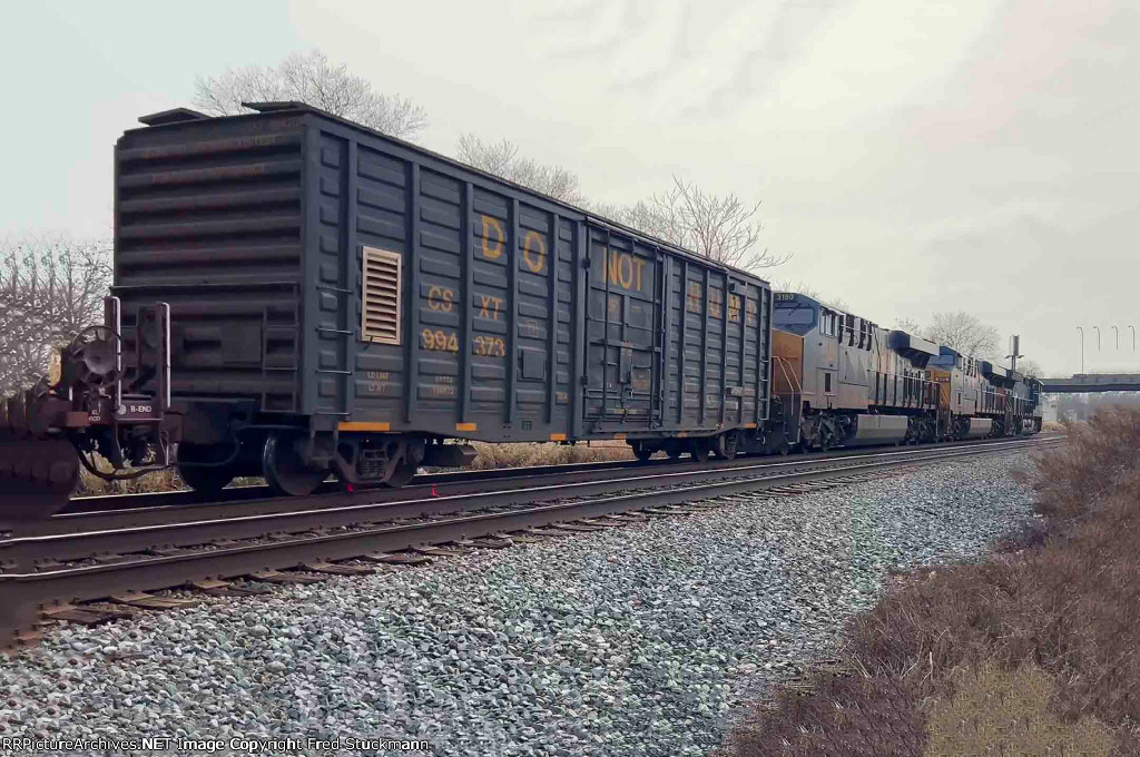 CSX 994373 is a track geometry car.